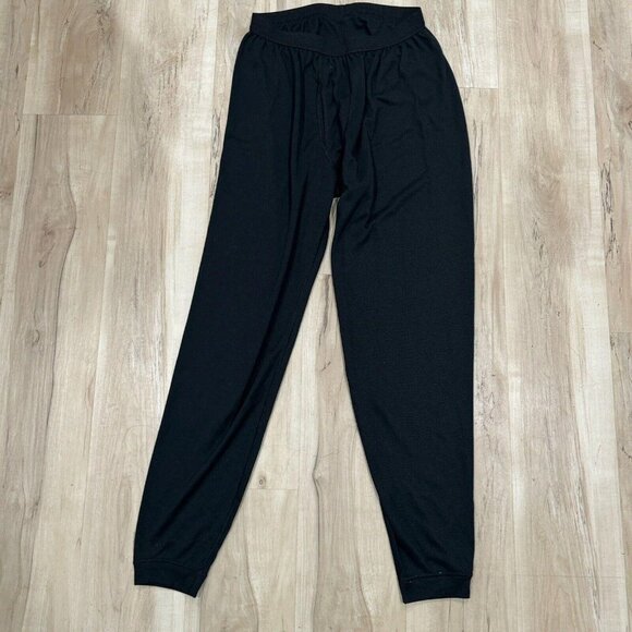 PATAGONIA FLEECE THEMAL BOTTOMS MEN'S‎ SIZE X-Large Black VINTAGE 90'S - Picture 1 of 9
